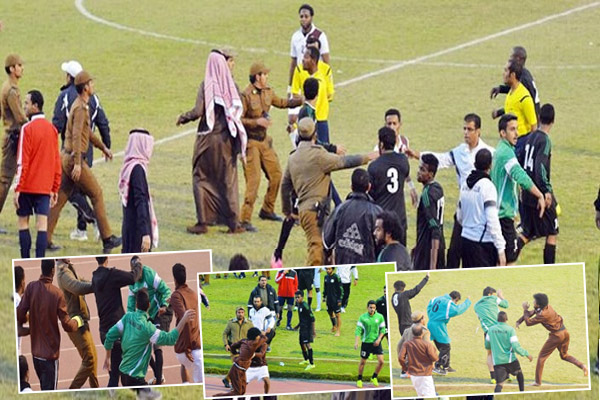 اشتباكات بالأيدي في نهاية مباراة بدوري الدرجة الثانية السعودي