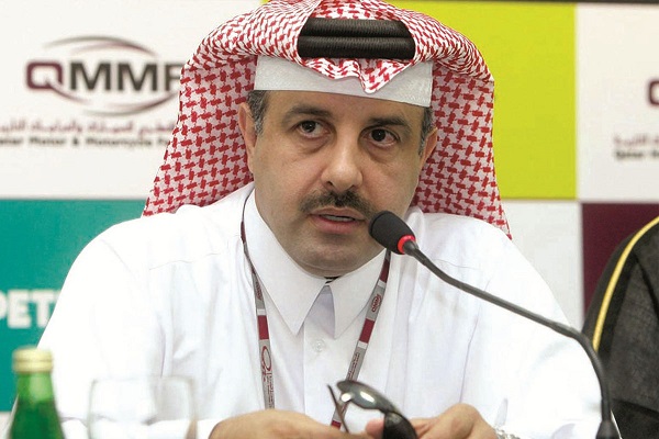 رئيس الاتحاد القطري للسيارات والدراجات النارية ونائب رئيس الاتحاد الدولي للسيارات (فيا) ناصر بن خليفة العطية 