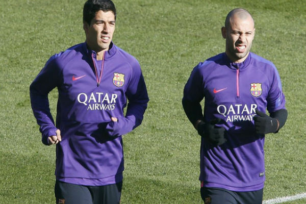 ثنائي برشلونة ماسكيرانو ولويس سواريز