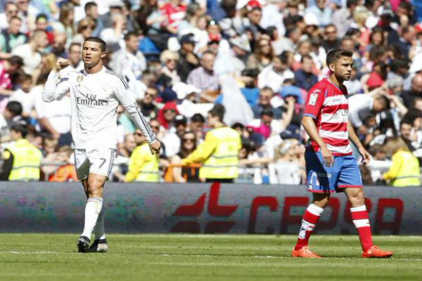 كريستيانو رونالدو يقود ريال مدريد لسحق غرناطة