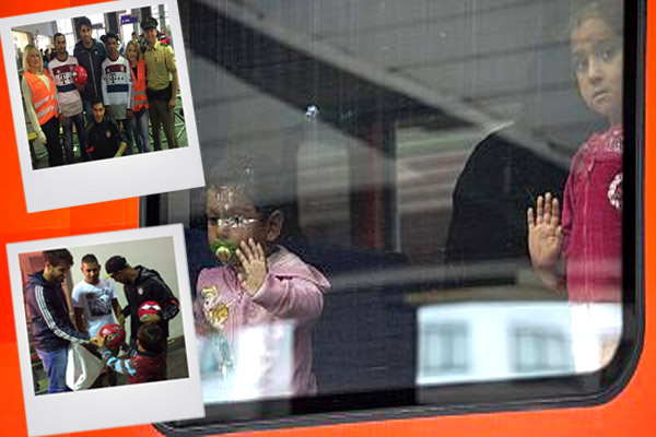 الدولي الإسباني خافيير مارتينيز زار اللاجئين المتواجدين في محطات القطار بألمانيا