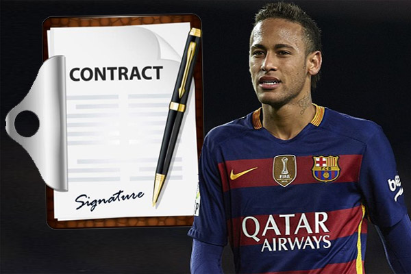 نيمار وقع على عقد مبدئي غير ملزم مع إدارة برشلونة