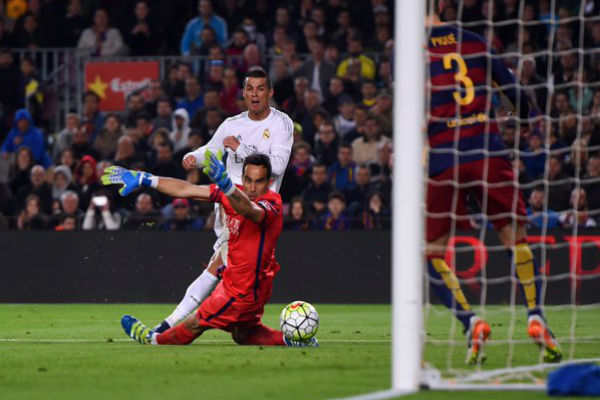كريستيانو رونالدو أحرز هدف الانتصار لريال مدريد على برشلونة