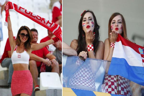 حسناوات بولندا وكرواتيا يخطفن الأنظار في مباريات الثلاثاء
