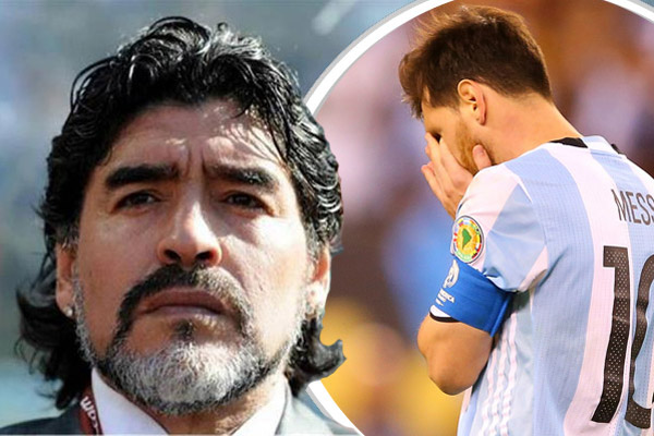 مارادونا حمّل الاتحاد الأرجنتيني لكرة القدم مسؤولية اعتزال ميسي الدولي