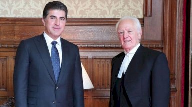 نجيرفان بارزاني ملتقيا في لندن الخميس رئيس مجلس اللوردات البريطاني جون ماكفول