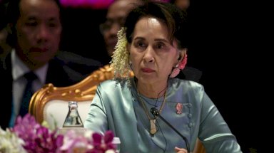 مستشارة الدولة لميانمار أونغ سان سو تشي تحضر القمة الثانية والعشرين لرابطة أمم جنوب شرق آسيا زائد ثلاثة في بانكوك، تايلاند. بتاريخ 4 تشرين الثاني/ نوفمبر، 2019.