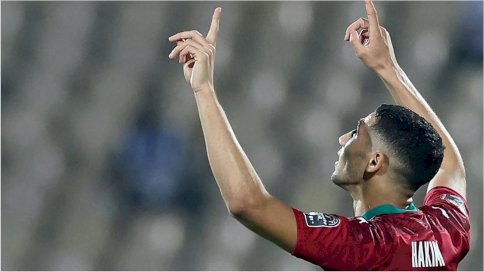 Getty Images سجّل أشرف حكيمي هدف الفوز للمغرب من ضربة حرّة