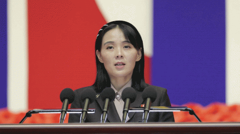 كيم يو جونغ، شقيقة زعيم كوريا الشمالية كيم جونغ أون، تتحدث في الاجتماع الوطني العام للوقاية من الطوارئ في بيونغ يانغ، كوريا الشمالية